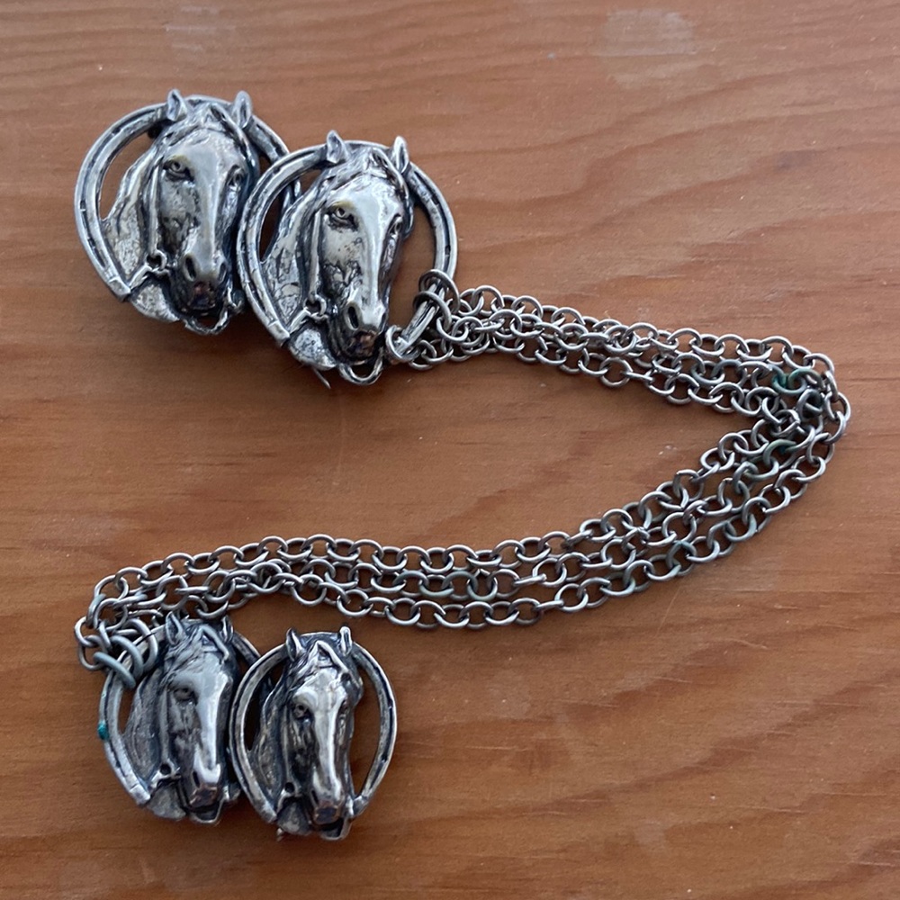 Vintage horse brooch